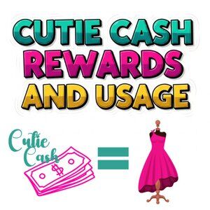 HOW TO USE YOUR CUTIE CASH! PLEASE READ THE ENTIRE MESSAGE. THANK YOU!